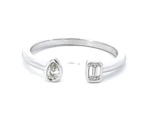 14 Karat White Women's Diamond Fashion Ring - ROYAL JEWELRY MFG, INC.