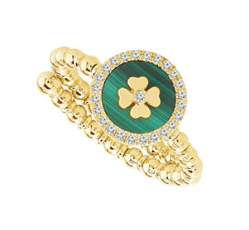 14 Karat Yellow Lady's Stackable Gemstone Fasion Ring