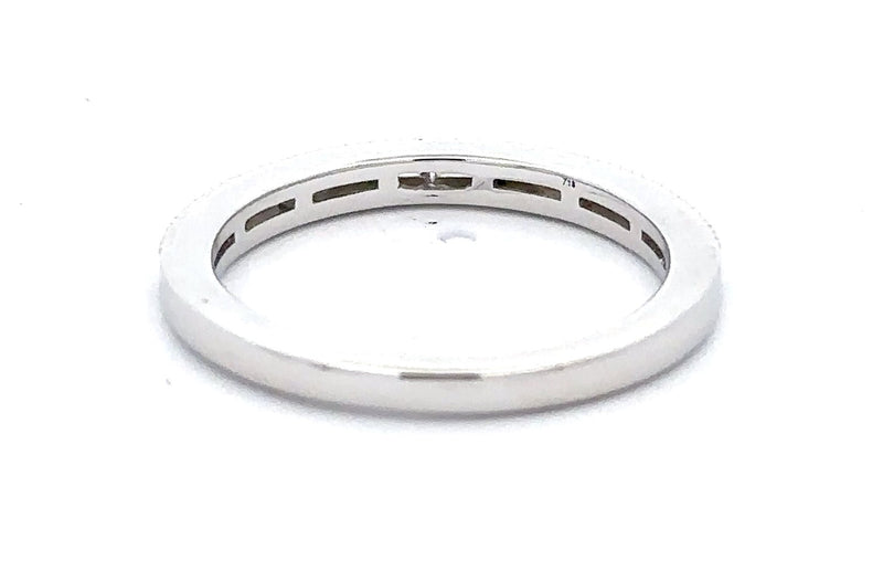14 Karat White Channel Set Band