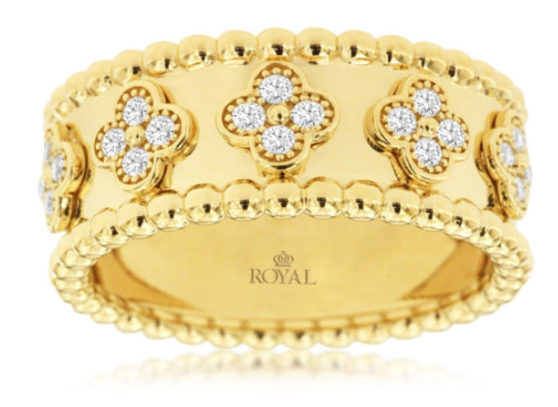 14 Karat Yellow Women's Diamond Fashion Ring