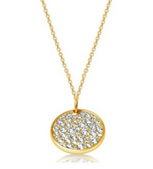 14 Karat Yellow Station Diamond Necklace - CLASSIQUE CREATIONS