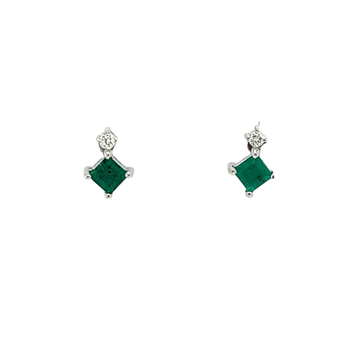 14 Karat White Emeralds Gemstone Earrings - RYAN GEMS INC.