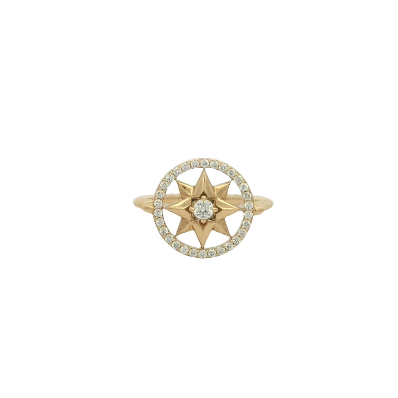 14 Karat Yellow Women's Diamond Fashion Ring