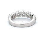 14 Karat White Halo Band Band