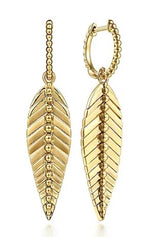 14 Karat Yellow Dangle Earrings