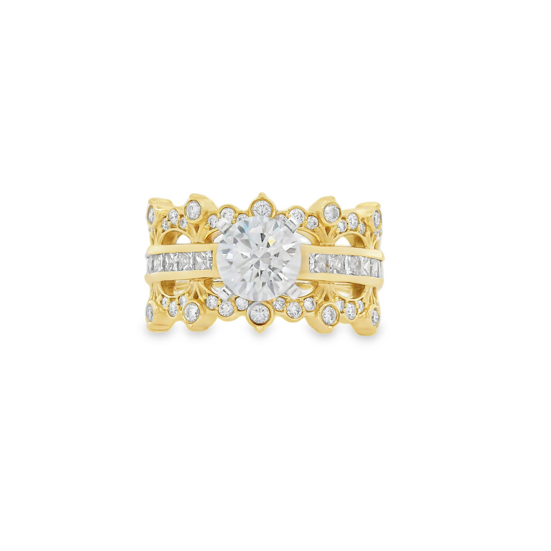 Diamond Semi-Mount Ring (Center Stone Sold Separate)