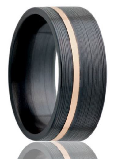 7mm Zirconium Flat Comfort Fit Wedding Band
