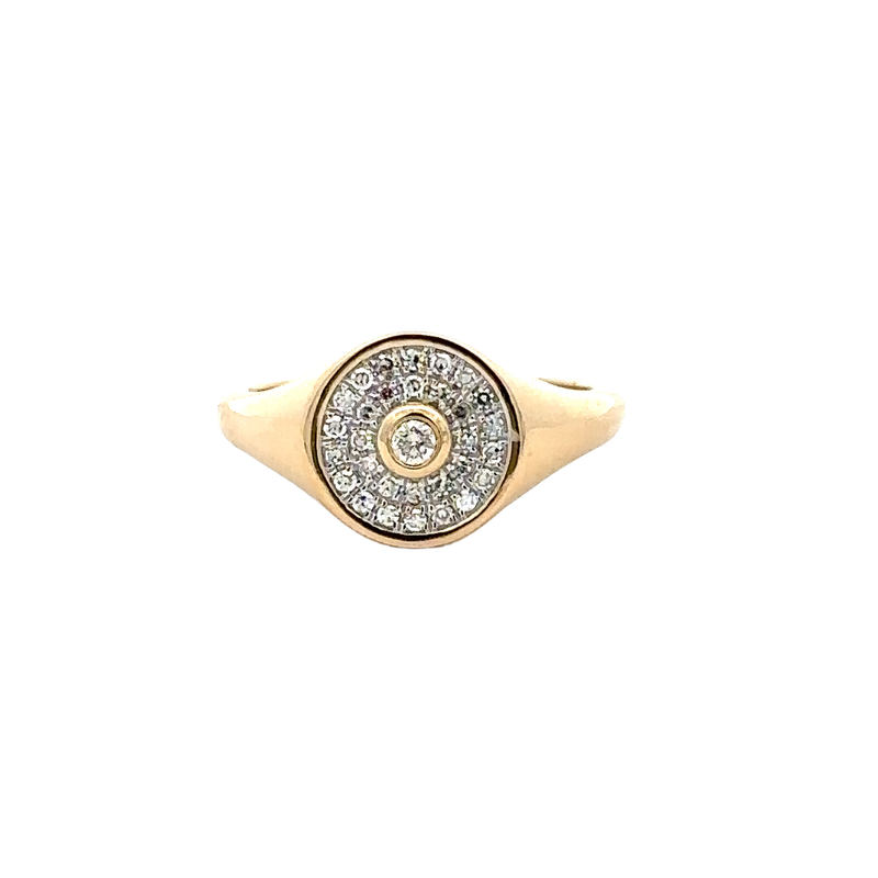 14 Karat Yellow Women's Diamond Fashion Ring