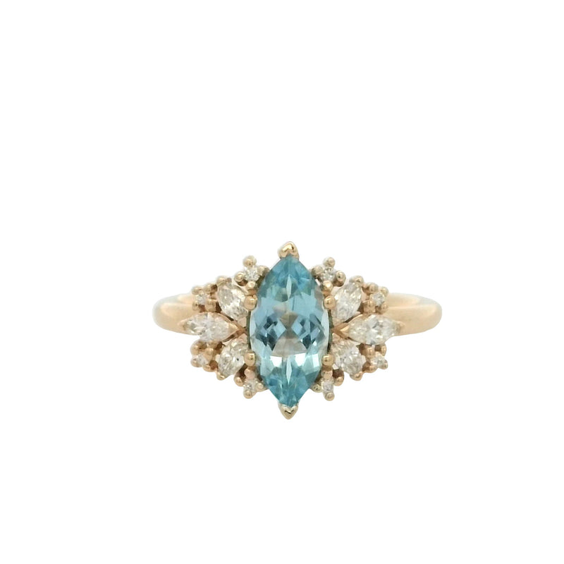 14 Karat Yellow Lady's Gemstone Fasion Ring