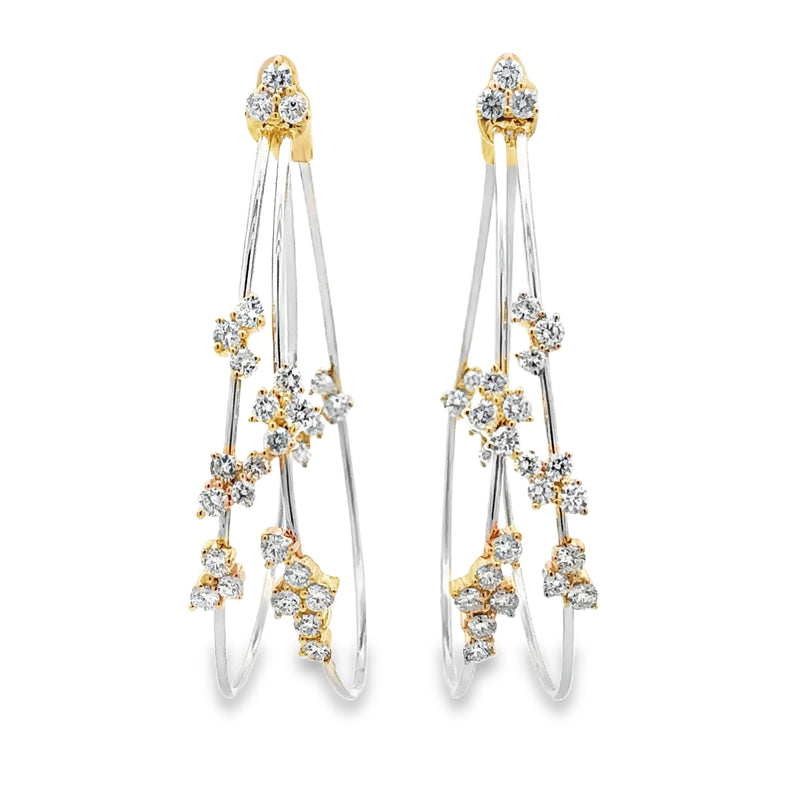 Diamond Hoop/Dangle/Drop Earring