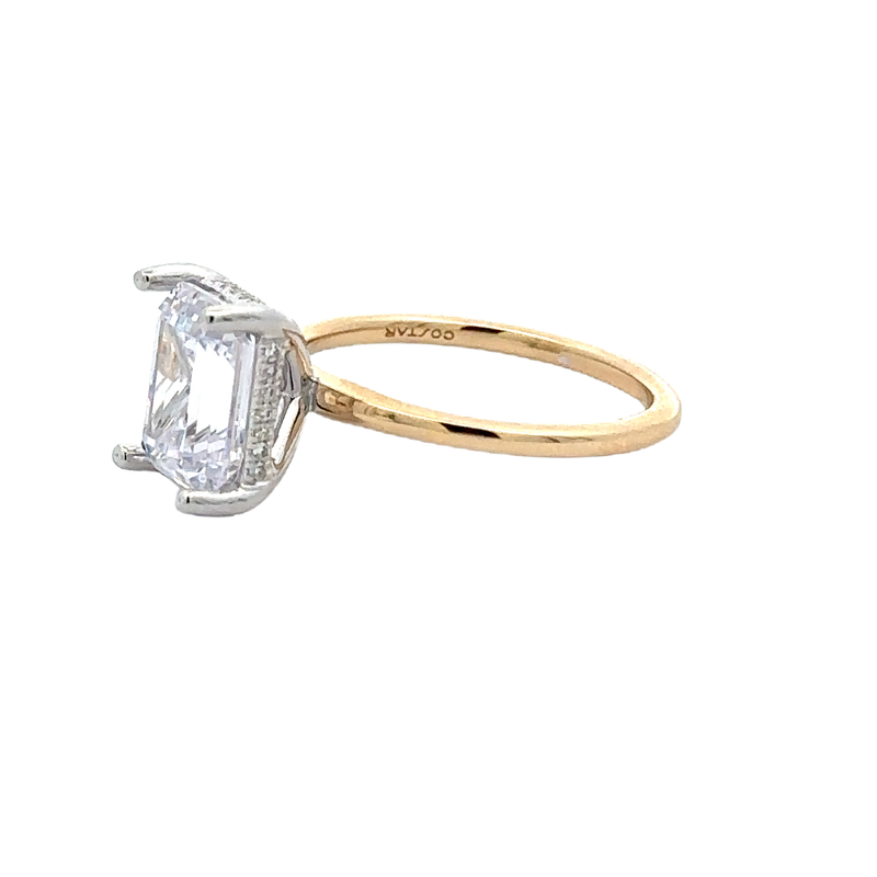 14 Karat Two Tone Semi-mount