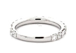 14 Karat White Stackable Band Band - DIAMONDS FOREVER OF USA INC