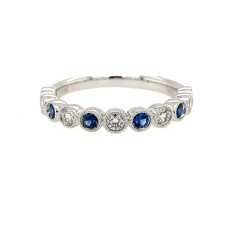 14 Karat White Stackable Band Band