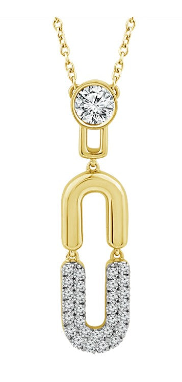 14 Karat Yellow Fashion Diamond Pendant