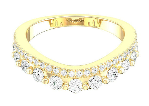 14 Karat Yellow Curved Prong Band - COSTAR JEWELRY