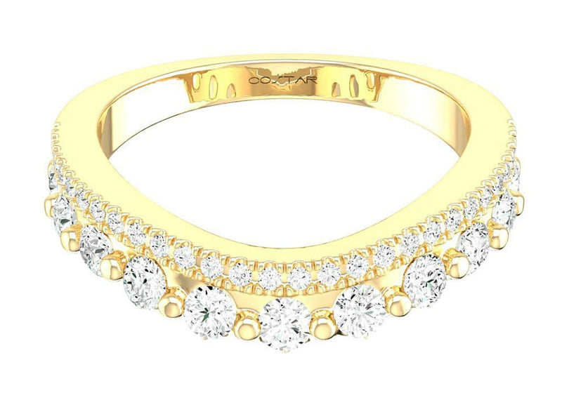 14 Karat Yellow Curved Prong Band - COSTAR JEWELRY
