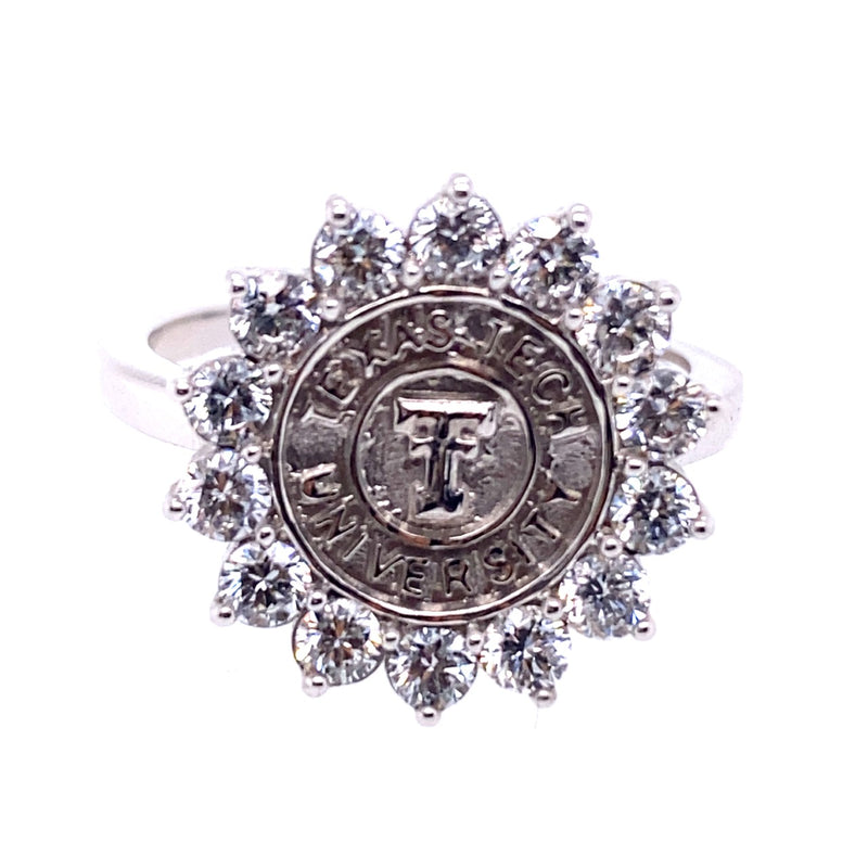 14 Karat White Ring (Center Coin - Your Choice - Sold Separately) - TJ MANUFACTURING