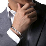 STERLING SILVER 7.25" Satin Bangle Bracelet