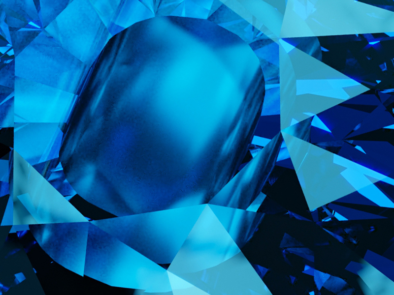 Macro photo of blue gemstone