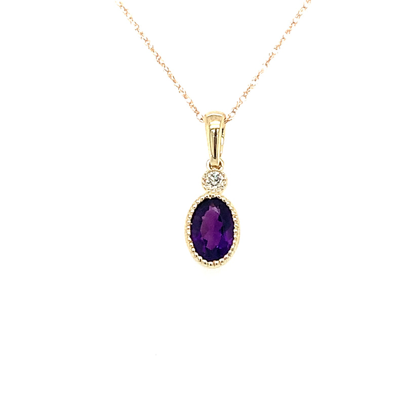 14 Karat Yellow Fashion Gemstone Pendant