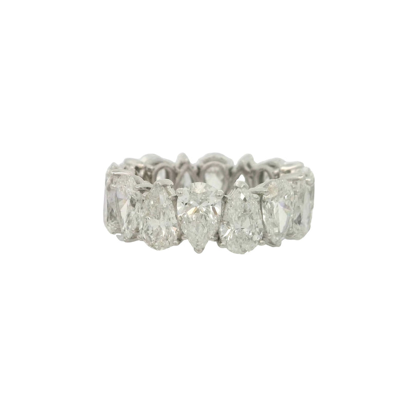 White 14 Karat Eternity Lab Grown Ladies Wedding Bands