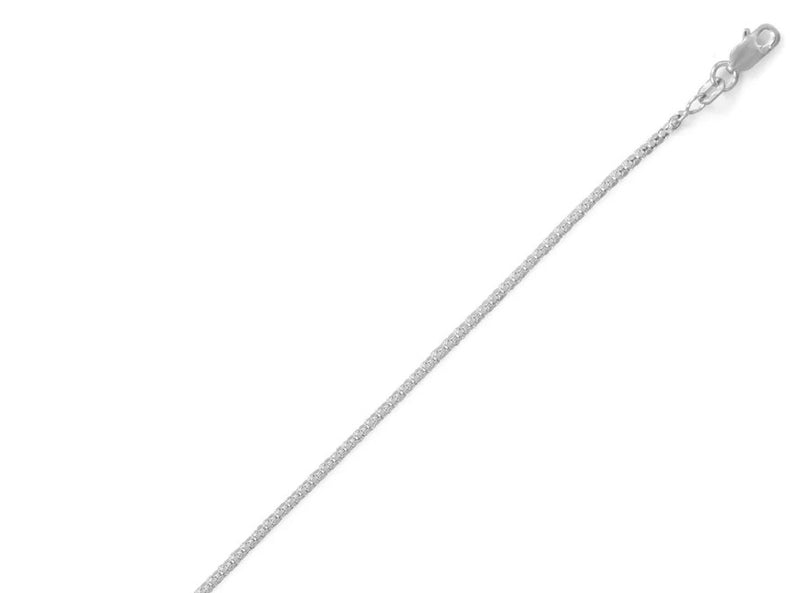 STERLING SILVER 16" Mesh Chain