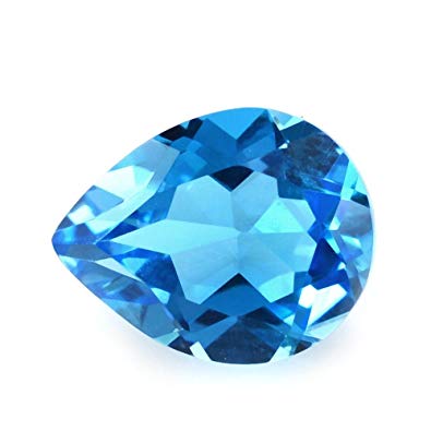 Loose 7.25ct PS Cut Blue Topaz