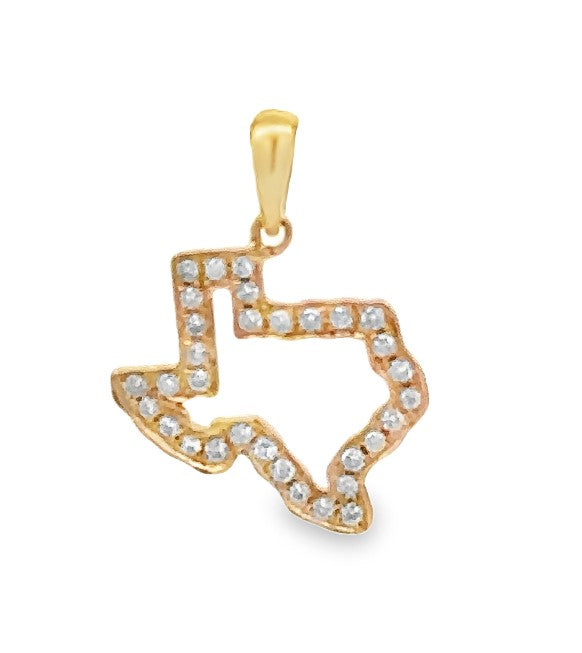 14 Karat Yellow Fashion Diamond Pendant