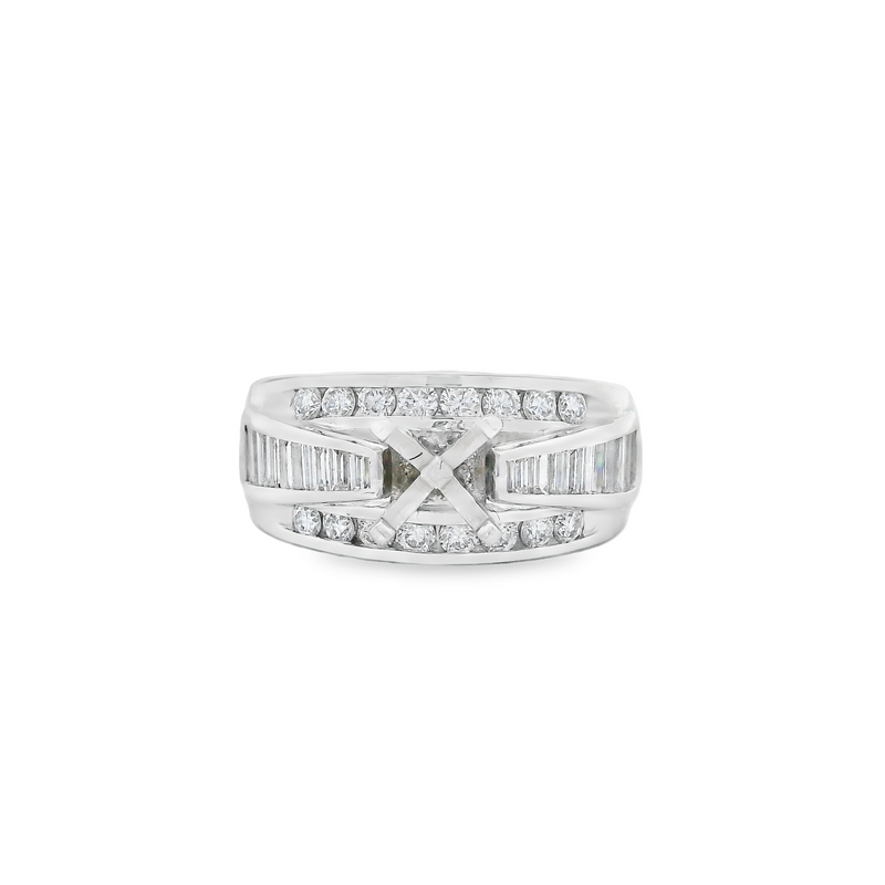 Diamond Semi-Mount Ring (Center Stone Sold Separate)