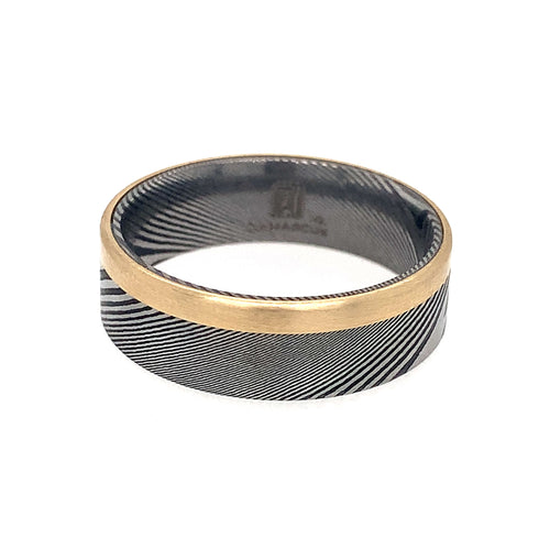 7mm Flat Comfort Fit Wedding Band - HEAVY STONE RINGS
