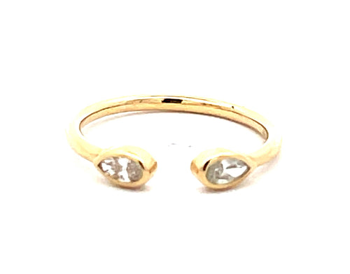 14 Karat Yellow Women's Diamond Fashion Ring - MALAKAN DIAMOND CO.