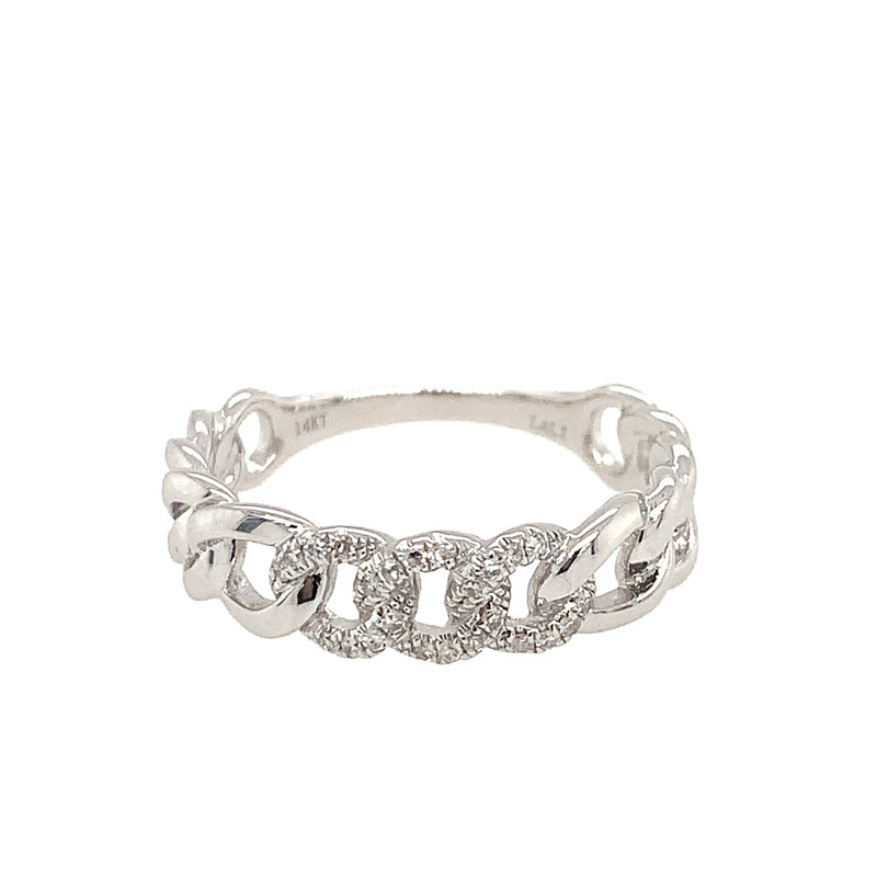 14 Karat White Women's Diamond Fashion Ring - LALI JEWELS