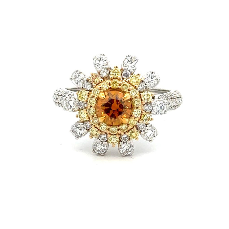 14 Karat White Women's Diamond Fashion Ring
