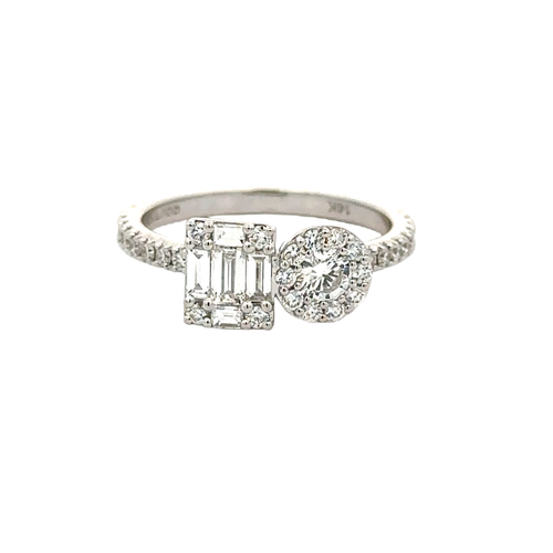 14 Karat White Women's Diamond Fashion Ring - COSTAR JEWELRY