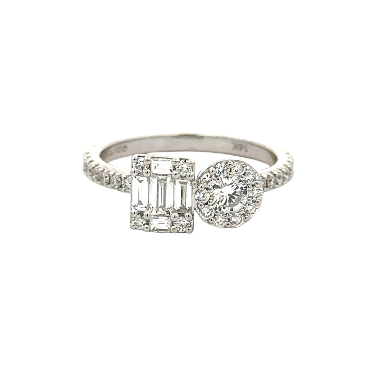 14 Karat White Women's Diamond Fashion Ring