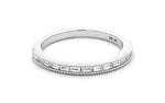 14 Karat White Channel Set Band
