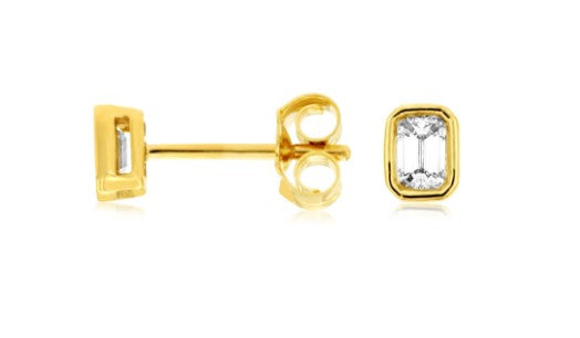 14 Karat Yellow 0.25ct Diamond Stud Earrings