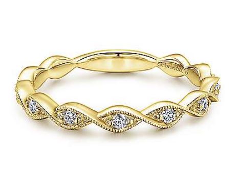 14 Karat Yellow Women's Diamond Fashion Ring