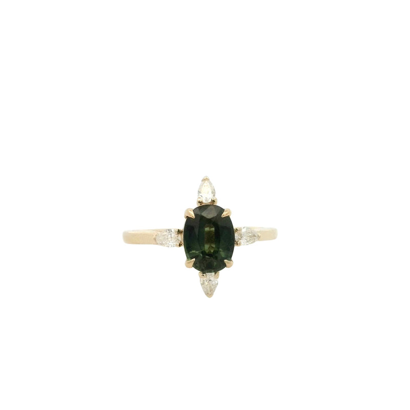 14 Karat Yellow Lady's Gemstone Fasion Ring