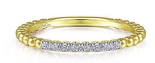 14 Karat Yellow Women's Diamond Fashion Ring
