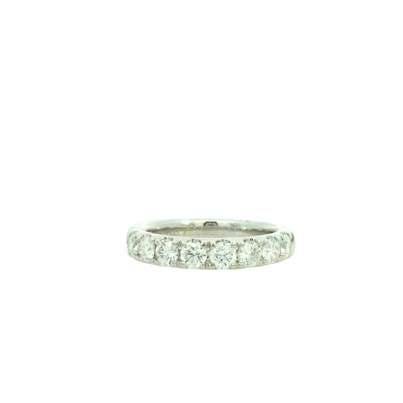 14 Karat White Straight Prong Band