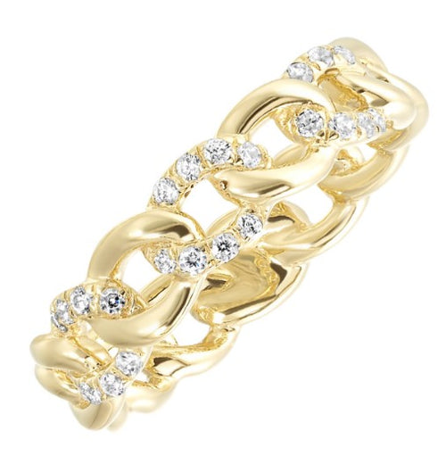 14 Karat Yellow Women's Diamond Fashion Ring - GEMSONE CORPORATION