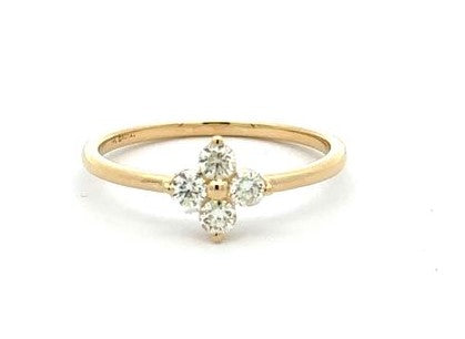 14 Karat Yellow Women's Diamond Fashion Ring