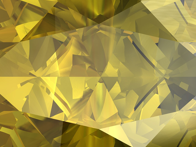 Macro photo of yellow gemstone