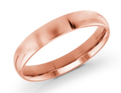 5mm 14 Karat Rosé Comfort Fit Wedding Band - MALO CREATIONS INC.